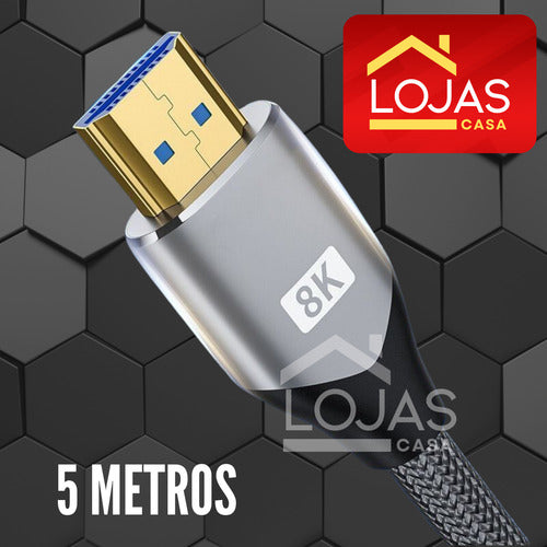 Cabo Hdmi 5m 8k 60hz Ultra Hd 2.1 4k 120hz Monitor Ps5 Xbox
