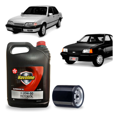 Kit Troca De Oleo 20w50 Filtro Gm Kadett Omega Vectra Corsa