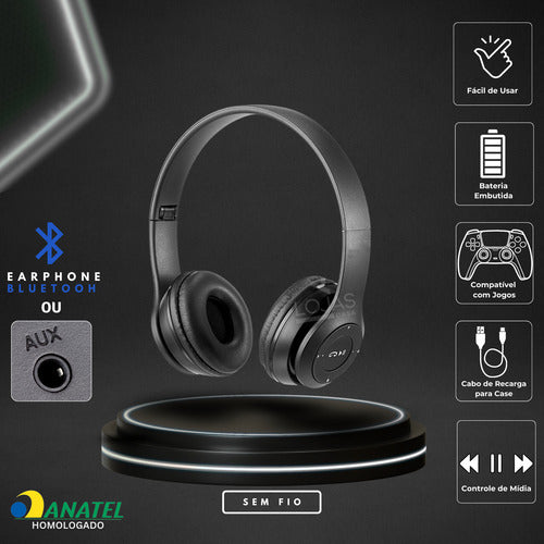 Fone De Ouvido Sem Fio Bluetooth Para  iPhone Android Games