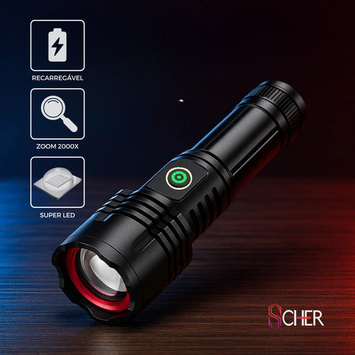 Lanterna Tática Sabre De Luz Led Militar Mais Forte Do Mundo