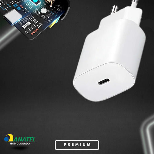Fonte Carregador Usb-c Para iPhone 15 16 17  + Cabo Tipo C