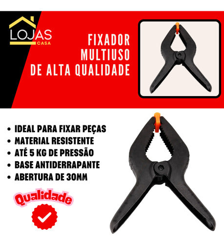 Grampo Multiuso Para Marcenaria Artesanato E Reparos
