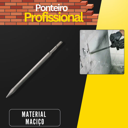 Ponteiro Demolidor Concreto Martelete Sds Plus 14x250mm