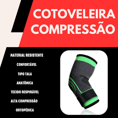 Cotoveleira Epicondilite Protetor Cotovelo Ajustável Tensor