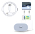 Fonte Carregador + Cabo Usb-c Para iPhone  11 12 13 14 25w
