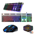 Kit Teclado E Mouse Usb Rgb Gamer Anti Ghosting Semi Mecânic