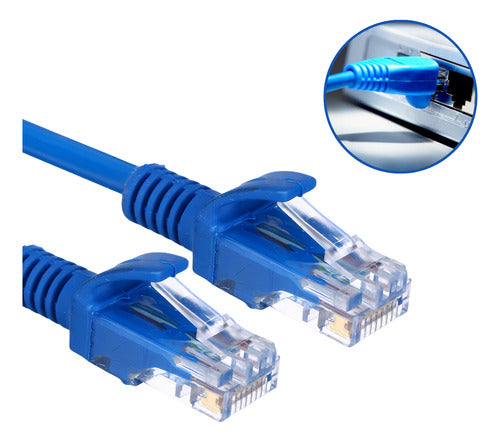 Cabo De Rede 10 Metros Lan Internet Crimpado Rj45 Cat5e