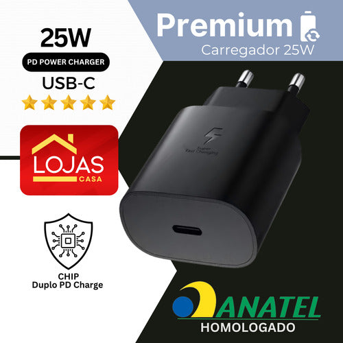 Fonte Carregador Rápido Para iPhone Usb-c Turbo Pro Bivolt